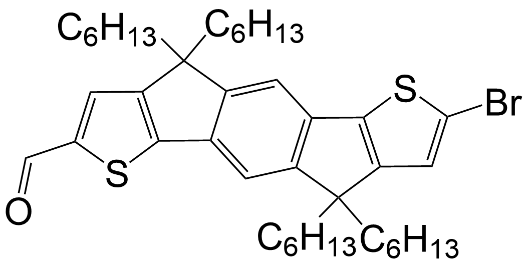 7-Bromo-4,4,9,9-tetrahexyl-4,9-dihydro-s-indaceno[1,2-b:5,6-b']dithiophene-2-carbaldehyde/1509939-05-2